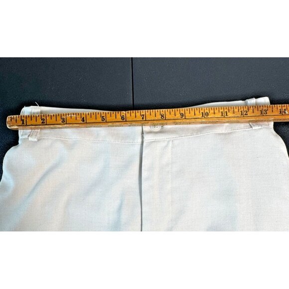 Fashion Women's Beige Flare Leg Pants Elastic Waist Trouser Size M CY-0624 - Picture 3 of 9